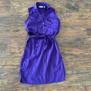 NY & Co. Purple Sleeveless Dress